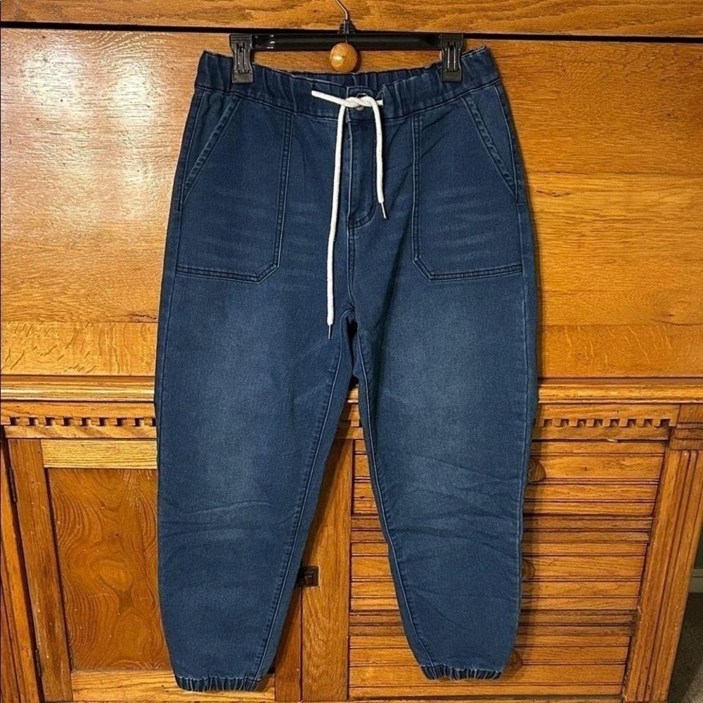 Athleisure Utility Comfort Denim Streetwear Forever 21 Womens Jogger Pants M/L